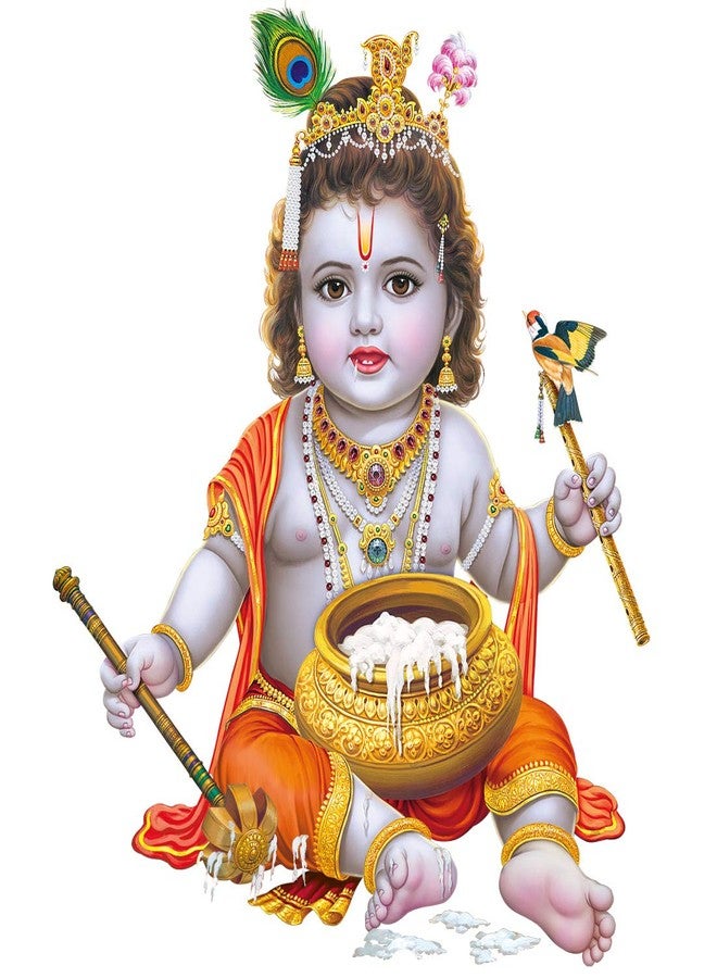 Rangoli Vinyl God Big Wall Sticker (Multicolour 50cm or 70cm) CD 201 - Image 1